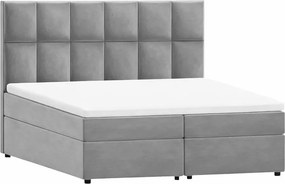 Svetlosivá boxspring posteľ s úložným priestorom 140x200 cm Flip – Ropez