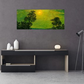 Obraz - Imitator of Ralph Albert Blakelock, Moonlight, reprodukcia (120x50 cm)