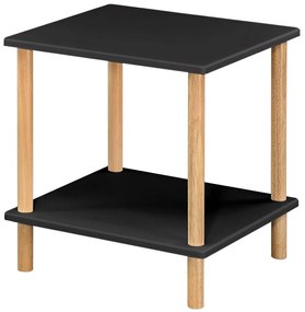 Konferenčný Stolík Gc7404 40x40x45 Čierna/Prirodzené