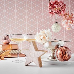 GOLDEN TWENTIES Pohár na šampanské so zlatým okrajom 400 ml