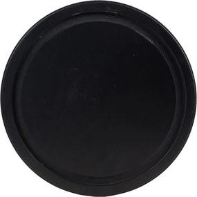 Čierny podnos s poklopom - Ø 23*29 cm