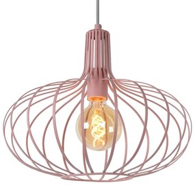 Lucide 78393/38/66 - Luster na lanku MERLINA 1xE27/60W/230V ružová