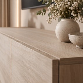ZÁVESNÝ TV STOLÍK ELEGANTE TRAVERTÍN 200 cm
