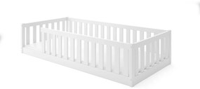Posteľ BELLA SIMA 190x90 Montessori z masívu – biela