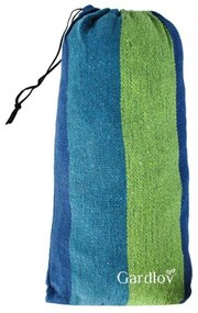 Modrozelená hojdacia sieť HAMMOCK pre 2 osoby 200x150 cm