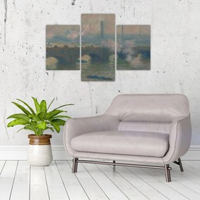Obraz - Claude Monet, Waterloo Bridge, Gray Day, reprodukcia (90x60 cm)