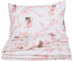 Detské bavlnené obliečky do postieľky 120x90 cm BABYMAM PREMIUM - Lesné víly