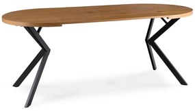 Stôl RENO 90–190 cm Dub Zlatý/Čierny