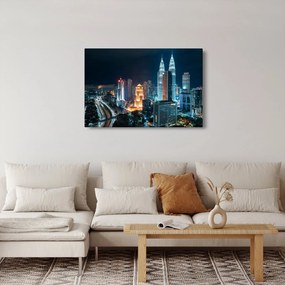Obraz - Noc v Kuala Lumpur (90x60 cm)