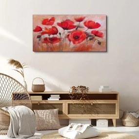 Obraz Canvas Maľba maki kvety