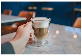 Sada 2 pohárov na Latte z dvojitého skla Vialli Design, 250 ml