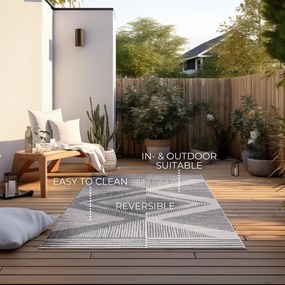 ELLE Decoration, Kusový koberec Gemini 106013 Silver z kolekcie Elle – na von aj na doma, 80x150, šedá, chodba / predsieň