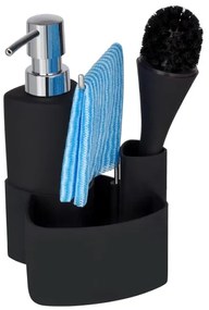 WENKO 3620127800 - Umývacia sada EMPIRE 11x19 cm čierna/strieborná