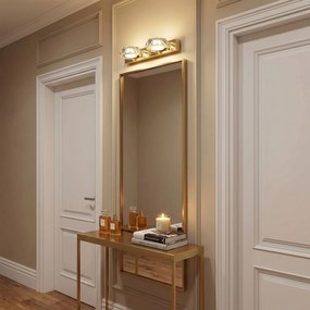 Toolight APP1937-2W, nástenné LED svietidlo, 320 mm, zlatá lesklá, OSW-66071