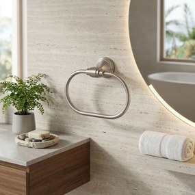 Rea Aristo, prsteňový vešiak na uterák, brúsená oceľ, REA-98502