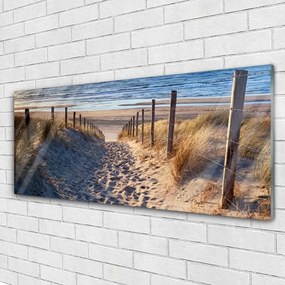 Obraz na akrylátovom skle Chodník more príroda 125x50 cm