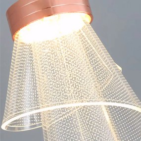 Toolight Toolight, LED nástenné svietidlo, 10W, 467 lm, APP1766-1W, ružové zlato, OSW-09310