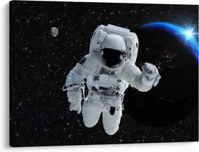Obraz - Astronaut vo vesmíre (70x50 cm)