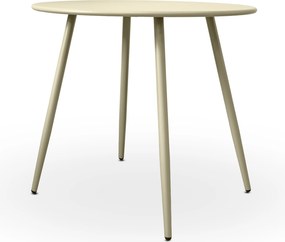 Dekorstudio Kávový stolík DOMO krémový- 80 cm