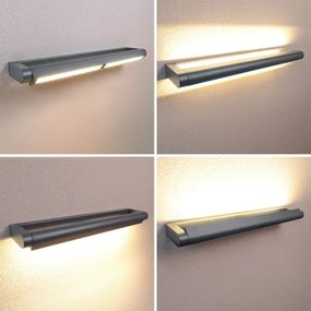 Brilagi -LED Vonkajšie nástenné svietidlo SALERNO LED/24W/230V 66 cm antracit IP65