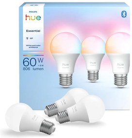 Sada 3x stmievateľných LED žiaroviek Philips Hue WACA E27/8W/230V 2200-6500K