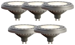 Sada 5 LED žiaroviek GU10 AR111 8W 750 lm 3000K