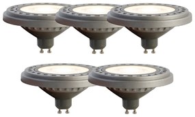Sada 5 LED žiaroviek GU10 AR111 8W 750 lm 3000K