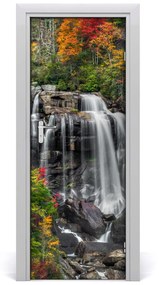 Fototapeta na dvere samolepiace vodopád jeseň 95x205 cm