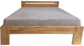 Oak´s Dubová postel Grandioso 4 cm masiv cink - 140x200 cm