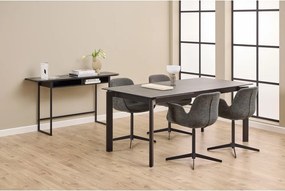 Čierny konzolový stolík v dekore jaseňa 40x140 cm Darlington – Actona