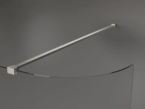 Mexen Kioto, sprchová zástena Walk-In 80 x 200 cm, 8mm číre sklo, brúsená oceľ profil, 800-080-101-97-06