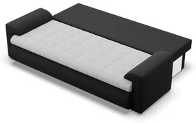 Trojmiestna rozkladacia sedačka FORESTA sivá / čierna