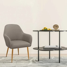 Napínací poťah na stoličku s opierkami AVERO Farba: Sivohnedá