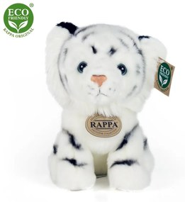 Plyšový tiger biely sediaci 18 cm ECO-FRIENDLY