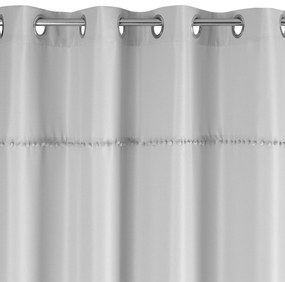 ZÁVES NA KRÚŽKOCH DEFNE 135X260 CM STRIEBORNÁ