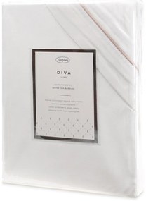 SATÉNOVÉ OBLIEČKY DIVA 8 160X200 CM, 2KS 70X80 CM BIELE