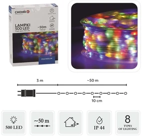Svetelná reťaz - svetelný had 500 LED micro 50m Viacfarebná