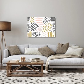Sklenený obraz - Abstraktné ťahy (70x50 cm)