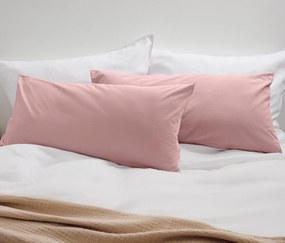 Džersejové obliečky na vankúš, 2 ks, ružové
