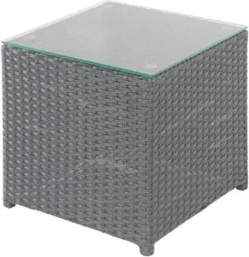 Záhradný stolík Jakarta, šedo-hnedý%