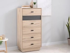 Komoda so zásuvkami Ancona, 60 cm, dub estana/antracit%