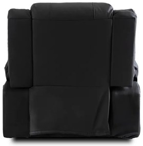 Masážne kreslo AMADEO čierne, ekokoža