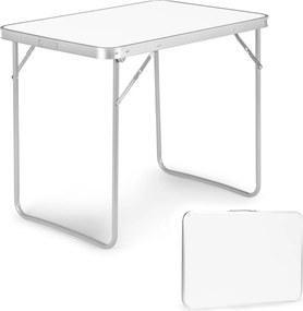 Skládací turistický stůl Veloca 80x60 cm bílý