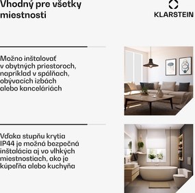 Klarstein Wondersky infračervený panel | 770 W | 4 - 8 m² | minimalistický dizajn | 120 cm x 60 cm
