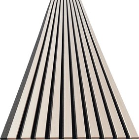 3D Drevené lamely na stenu na filci 255x46cm - Jaseň ARKTICKÝ