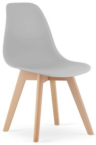 Jedálenský set 1 + 4, stôl UMEKO 120x80 cm dub sonoma + sivá stolička KITO