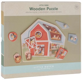 Vkladacie puzzle drevené Farma