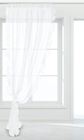 Záclona RUFFY na riasiacej páske biela 140x250 cm