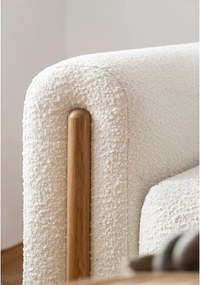 Slonovinová rozkladacia/s úložným priestorom pohovka z textílie buklé 244 cm Arcadova – ELTAP