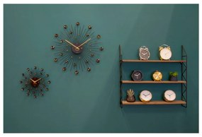 Hodiny v čiernej farbe Karlsson Sunburst, ø 50 cm